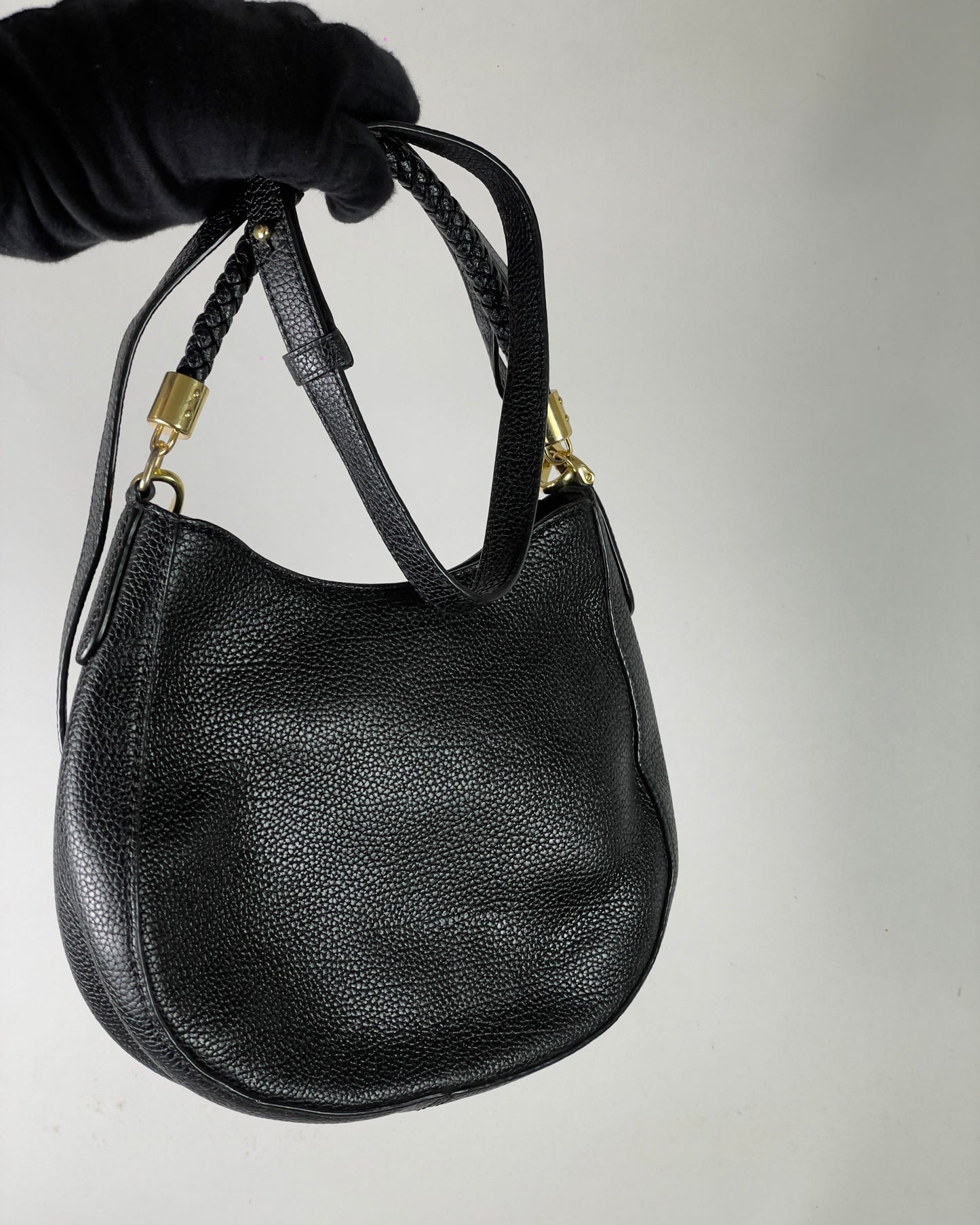 Lauren Ralph Lauren Hobo Bag in Grained Leather