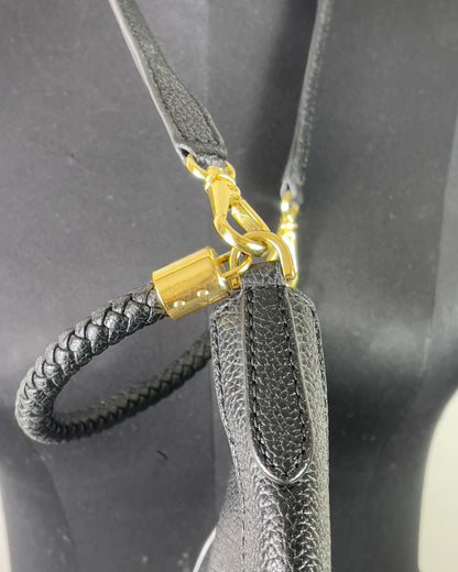 Lauren Ralph Lauren Hobo Bag in Grained Leather