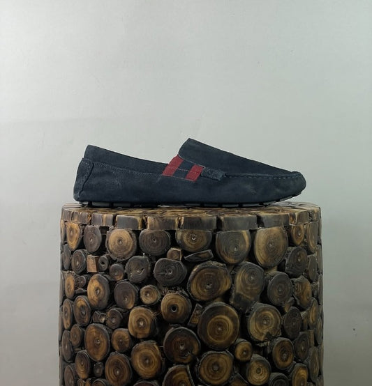 Gucci Web Suede Drivers
