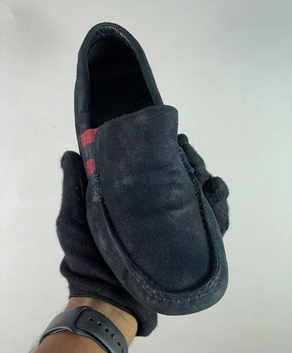 Gucci Web Suede Drivers