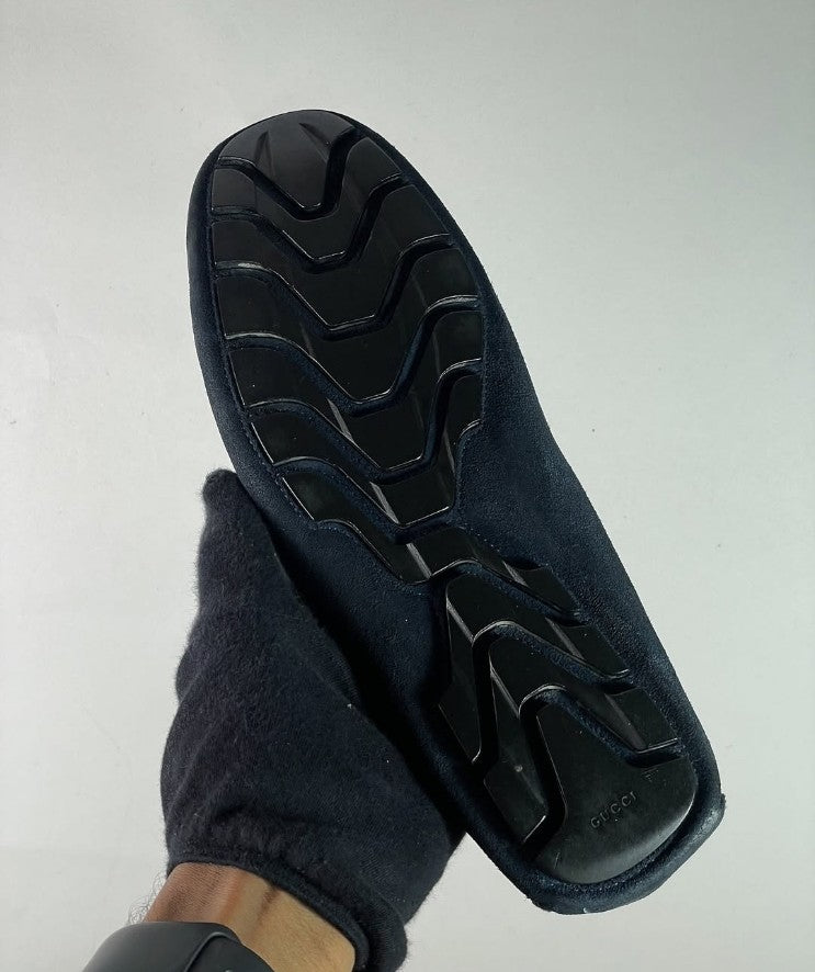Gucci Web Suede Drivers