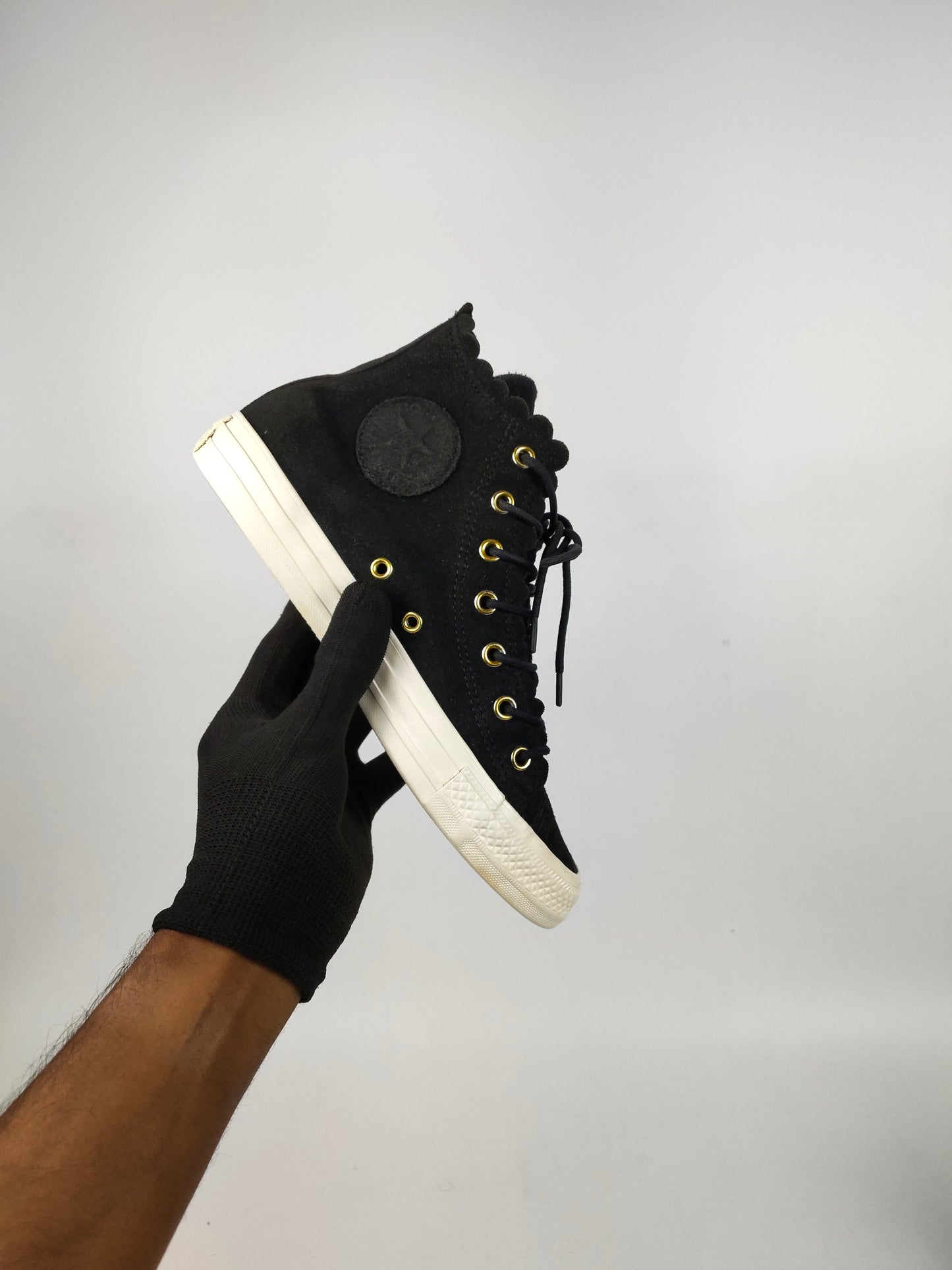Converse Chuck Taylor All Star Hi Frilly Thrills Women's Shoes Black