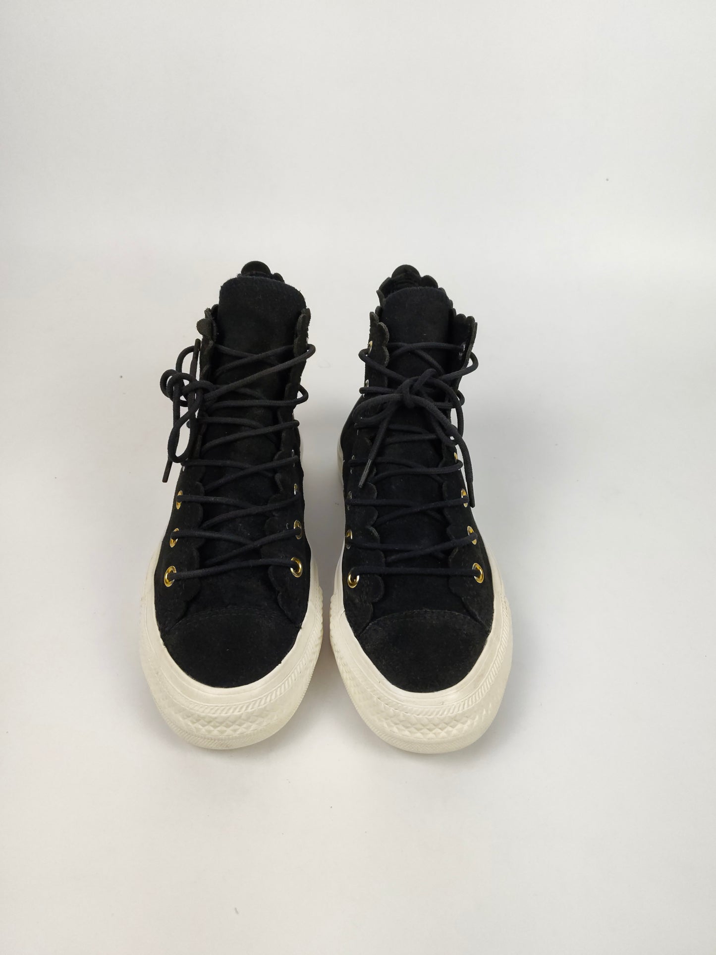 Converse Chuck Taylor All Star Hi Frilly Thrills Women's Shoes Black