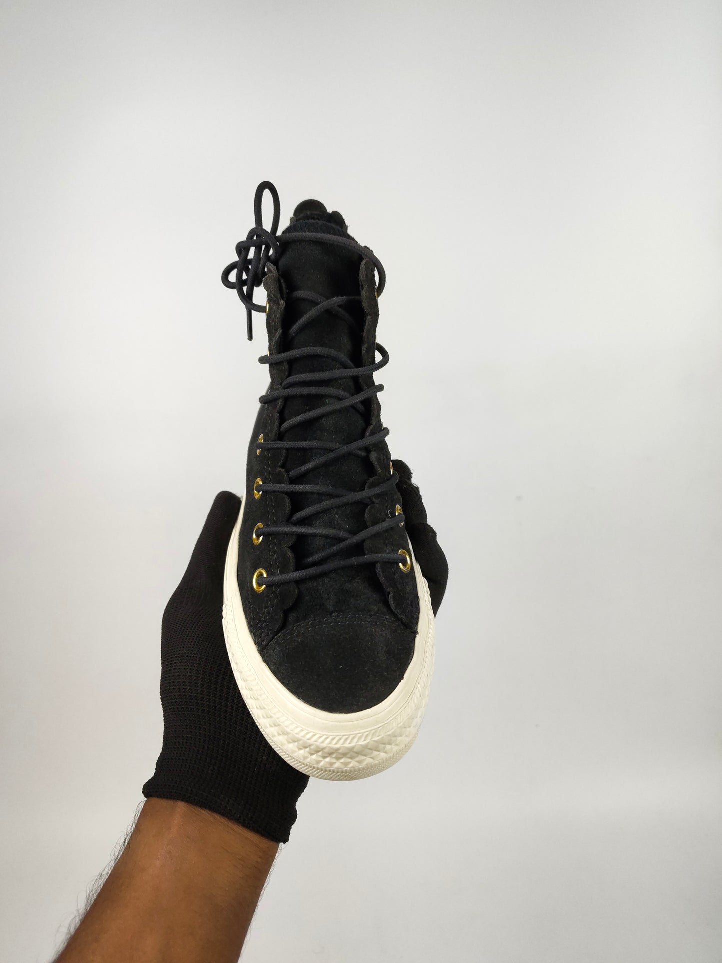 Converse Chuck Taylor All Star Hi Frilly Thrills Women's Shoes Black